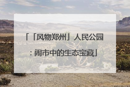 「风物郑州」人民公园：闹市中的生态宝藏