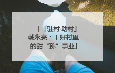 「驻村·助村」戴永亮：干好村里的甜“猕”事业