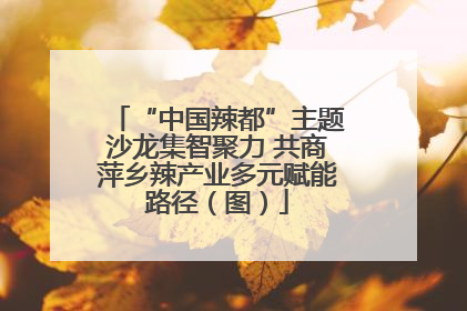“中国辣都”主题沙龙集智聚力 共商萍乡辣产业多元赋能路径（图）