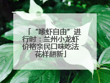 “嗦虾自由”进行时：兰州小龙虾价格亲民口味吃法花样翻新
