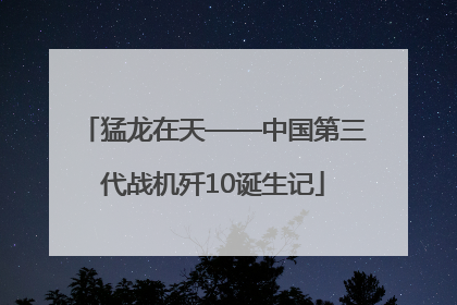 猛龙在天——中国第三代战机歼10诞生记