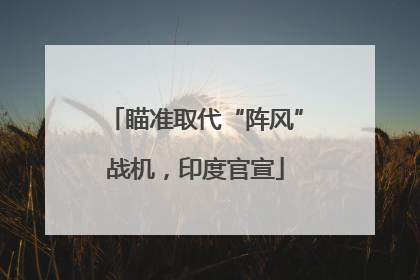 瞄准取代“阵风”战机，印度官宣