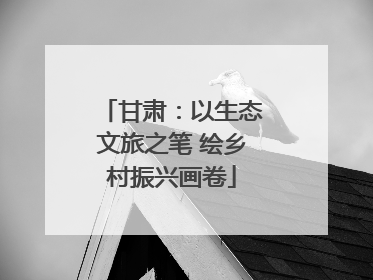 甘肃：以生态文旅之笔 绘乡村振兴画卷