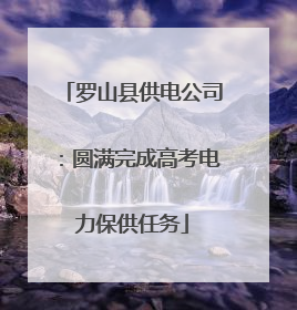 罗山县供电公司：圆满完成高考电力保供任务