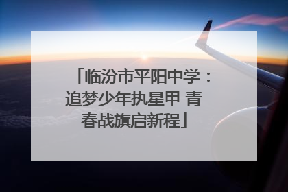 临汾市平阳中学：追梦少年执星甲 青春战旗启新程