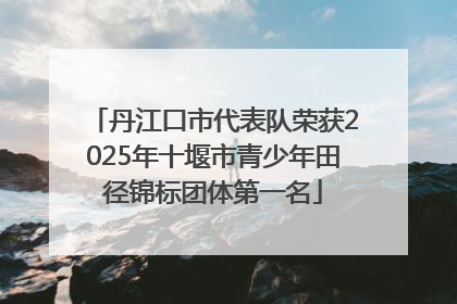 丹江口市代表队荣获2025年十堰市青少年田径锦标团体第一名