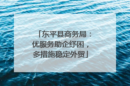 东平县商务局：优服务助企纾困，多措施稳定外贸
