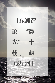 东湖评论：“微光”三十载，一朝成星河