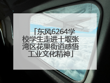 东风6264学校学生走进十堰张湾区花果街道感悟工业文化精神