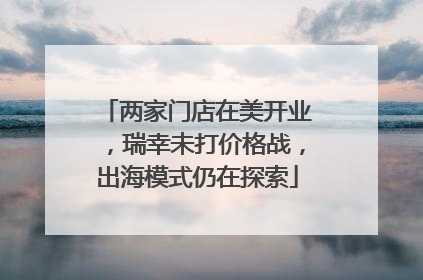 两家门店在美开业，瑞幸未打价格战，出海模式仍在探索