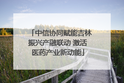 中信协同赋能吉林振兴产融联动 激活医药产业新动能