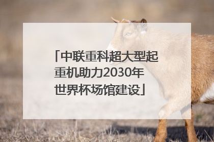 中联重科超大型起重机助力2030年世界杯场馆建设