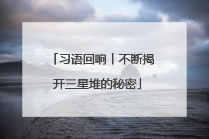 习语回响丨不断揭开三星堆的秘密