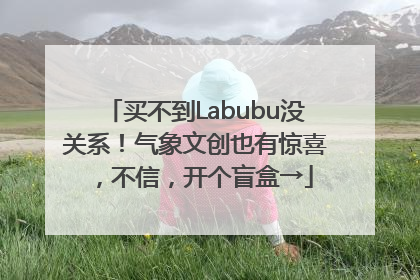 买不到Labubu没关系！气象文创也有惊喜，不信，开个盲盒→
