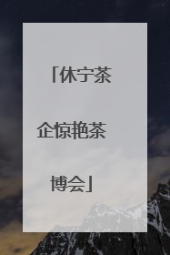 休宁茶企惊艳茶博会