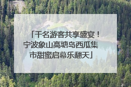 千名游客共享盛宴！宁波象山高塘岛西瓜集市甜蜜启幕乐翻天