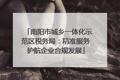 南阳市城乡一体化示范区税务局：精准服务护航企业合规发展