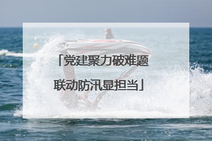 党建聚力破难题 联动防汛显担当