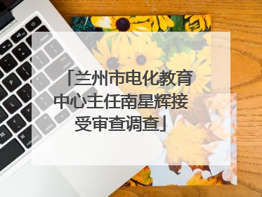 兰州市电化教育中心主任南星辉接受审查调查
