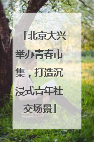 北京大兴举办青春市集，打造沉浸式青年社交场景