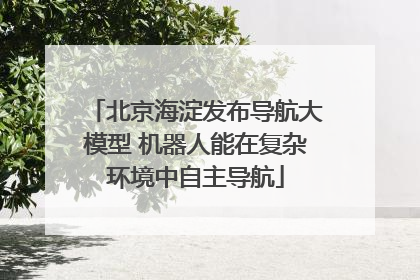 北京海淀发布导航大模型 机器人能在复杂环境中自主导航