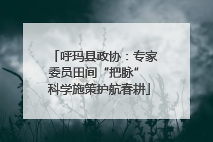 呼玛县政协：专家委员田间“把脉” 科学施策护航春耕