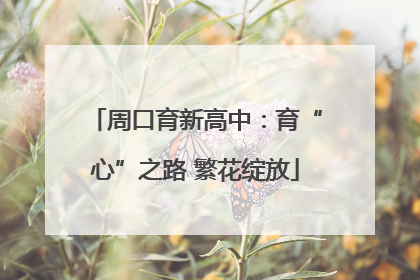 周口育新高中：育“心”之路 繁花绽放