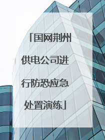 国网荆州供电公司进行防恐应急处置演练