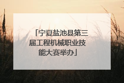宁夏盐池县第三届工程机械职业技能大赛举办