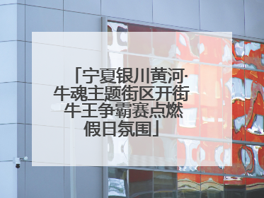 宁夏银川黄河·牛魂主题街区开街 牛王争霸赛点燃假日氛围