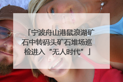 宁波舟山港鼠浪湖矿石中转码头矿石堆场巡检进入“无人时代”