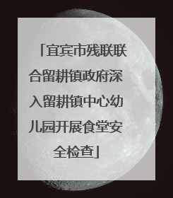 宜宾市残联联合留耕镇政府深入留耕镇中心幼儿园开展食堂安全检查