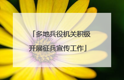 多地兵役机关积极开展征兵宣传工作