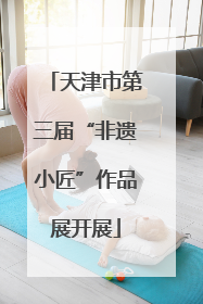 天津市第三届“非遗小匠”作品展开展