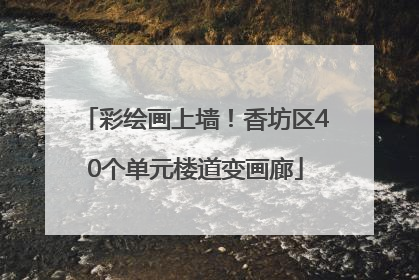 彩绘画上墙！香坊区40个单元楼道变画廊