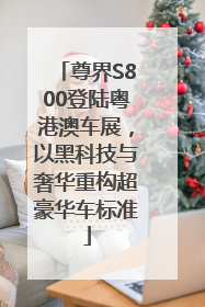 尊界S800登陆粤港澳车展，以黑科技与奢华重构超豪华车标准