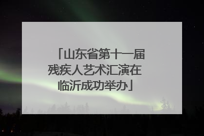 山东省第十一届残疾人艺术汇演在临沂成功举办
