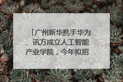 广州新华携手华为、讯方成立人工智能产业学院，今年拟招生150人