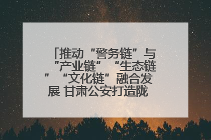 推动“警务链”与“产业链”“生态链”“文化链”融合发展 甘肃公安打造陇原旅游警务品牌