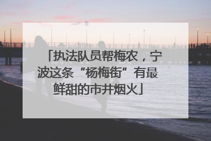 执法队员帮梅农，宁波这条“杨梅街”有最鲜甜的市井烟火