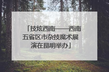 技炫西南——西南五省区市杂技魔术展演在昆明举办