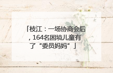 枝江：一场协商会后，164名困境儿童有了“委员妈妈”