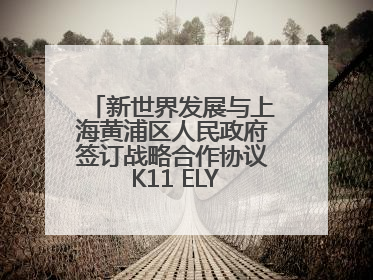 新世界发展与上海黄浦区人民政府签订战略合作协议 K11 ELYSEA璀璨启幕