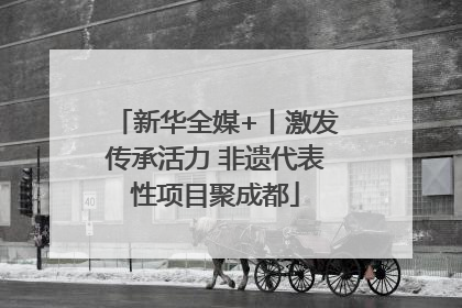 新华全媒+丨激发传承活力 非遗代表性项目聚成都
