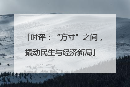 时评：“方寸”之间，撬动民生与经济新局