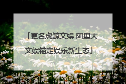 更名虎鲸文娱 阿里大文娱锚定娱乐新生态