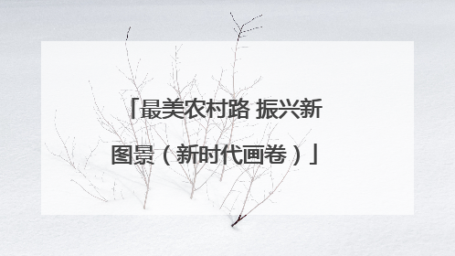 最美农村路 振兴新图景（新时代画卷）