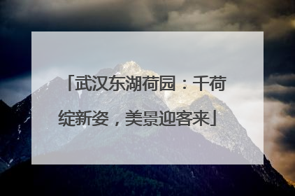 武汉东湖荷园：千荷绽新姿，美景迎客来