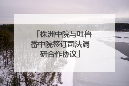 株洲中院与吐鲁番中院签订司法调研合作协议