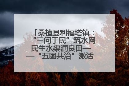 桑植县利福塔镇：“三问于民”筑水网 民生水渠润良田——“五图共治”激活基层治理新动能